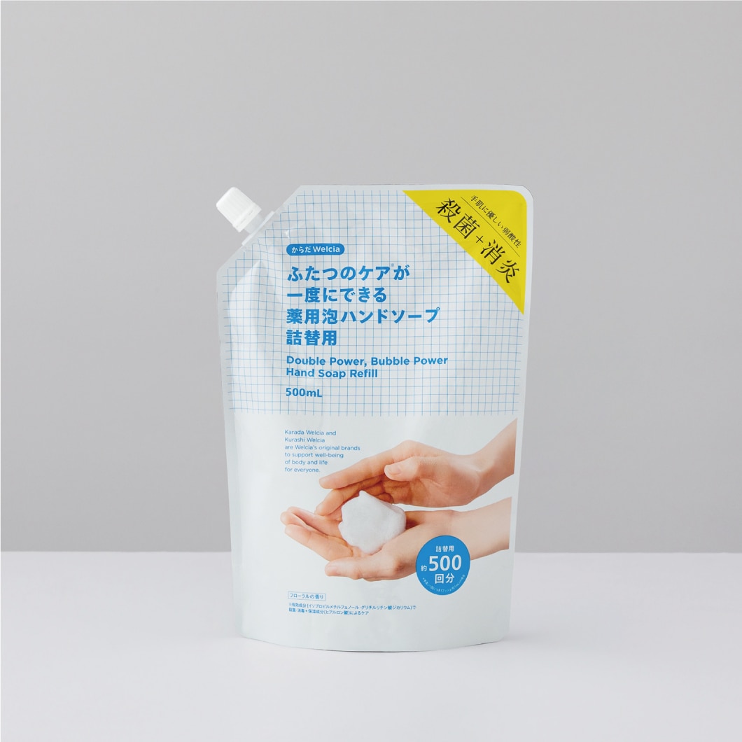 ふたつのケアが一度にできる薬用泡ハンドソープ詰替用/500ml