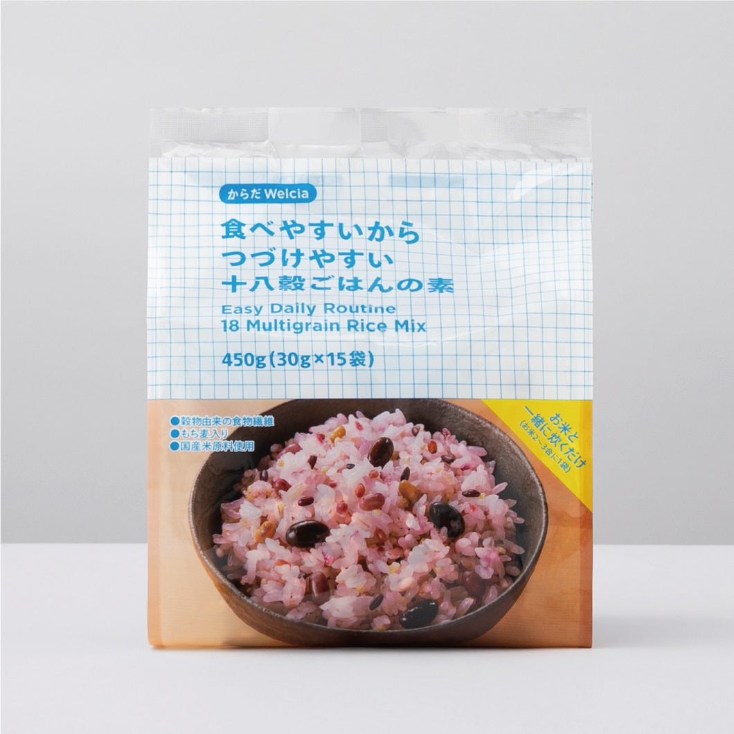 食べやすいからつづけやすい十八穀ごはんの素/450g(30g×15袋)