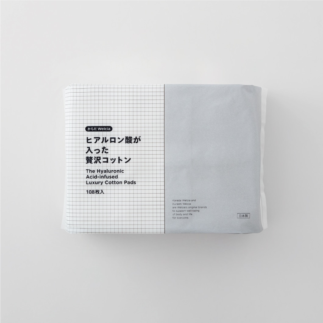 ヒアルロン酸が入った贅沢コットン/108枚入