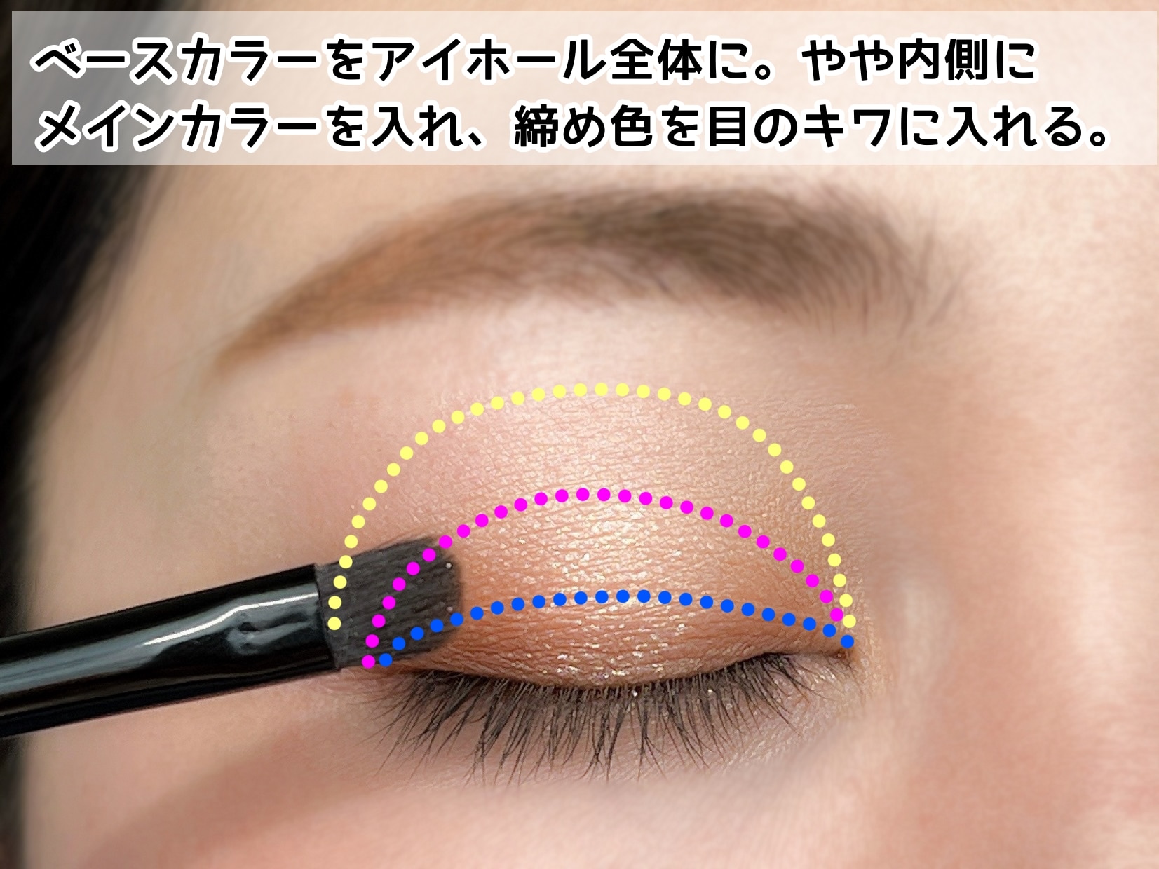 基本の垢抜けアイメイクのHOW TO