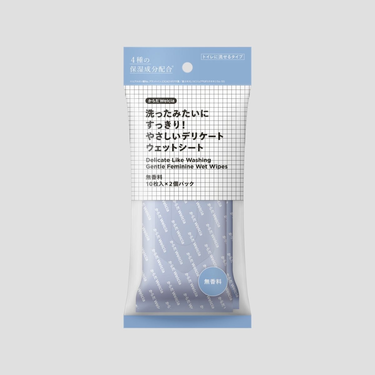 洗ったみたいにすっきり！やさしいデリケートウェットシート　無香料