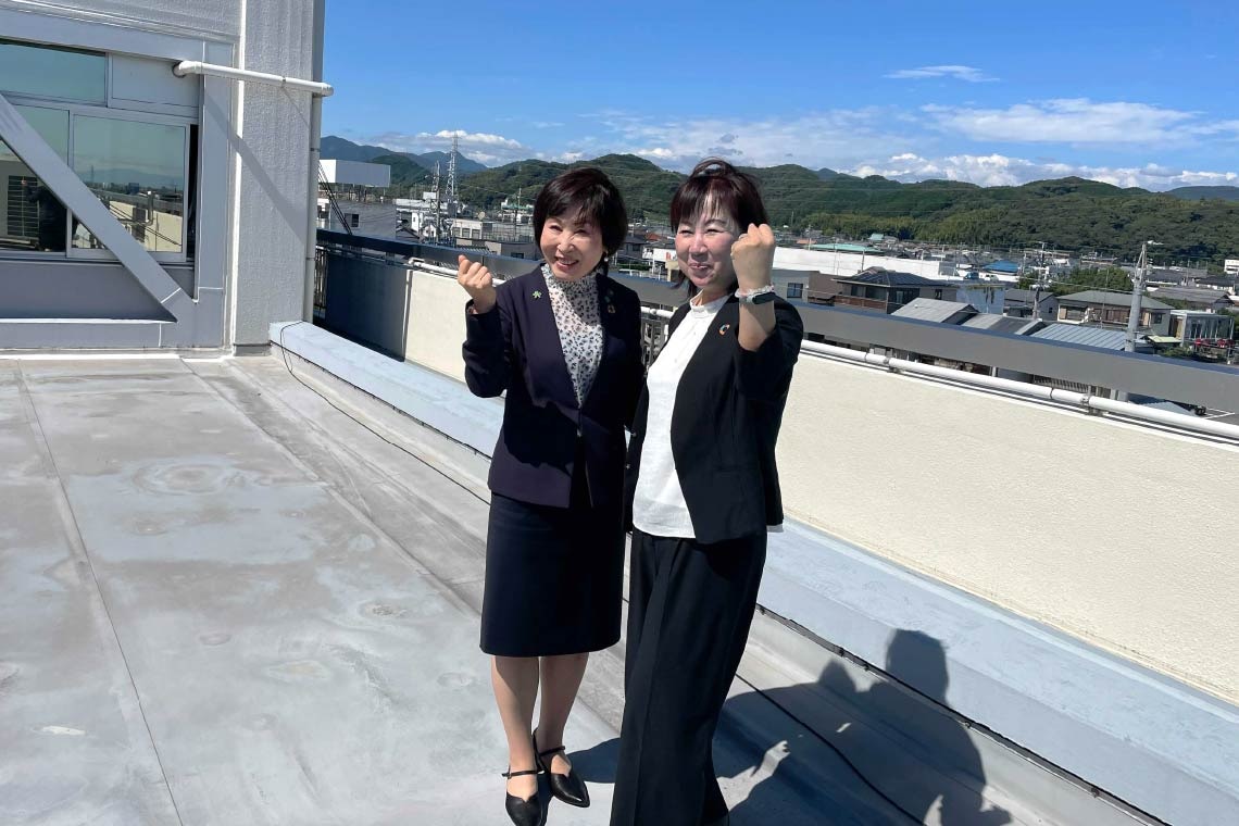 島田市役所にて染谷市⾧と