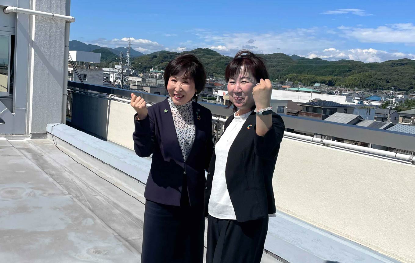 島田市役所にて染谷市⾧と