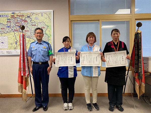 お客様を詐欺被害からお守りしたことで郡山警察署より感謝状を授与されました