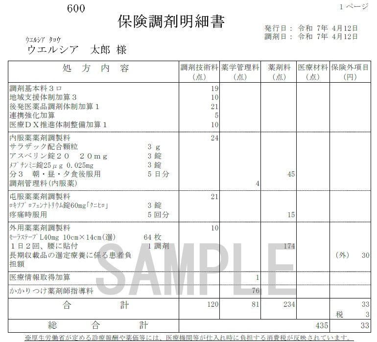 明細書のサンプル